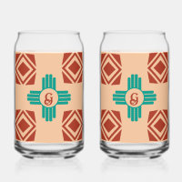 Turquoise Zia Tribal Brown Tan