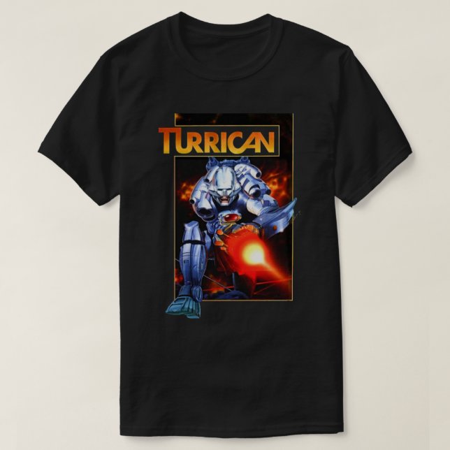 Turrican (Transparent) C64 Classic T-Shirt (Design Front)