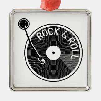 Turtable Record Player Rock And Roll Vinyl Record Metal Tree Decoration