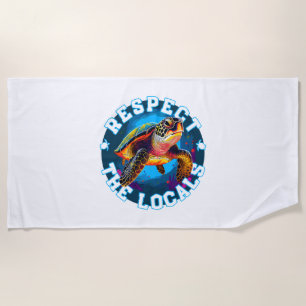 Turtle 001 Shell Yeah! Beach Towel