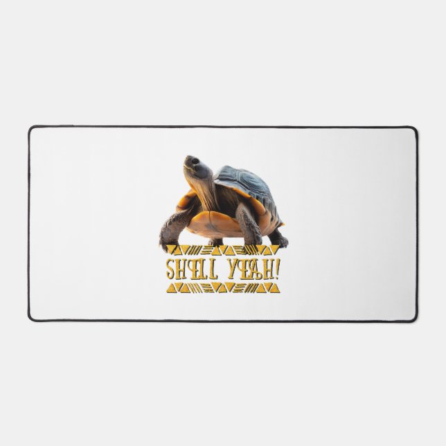 Turtle 001 Shell Yeah! Desk Mat (Front)