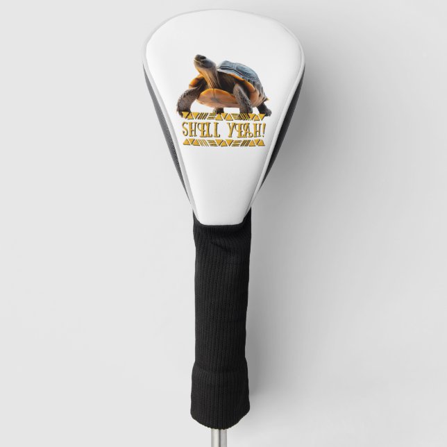 Turtle 001 Shell Yeah! Golf Head Cover (Front)