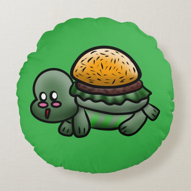 Turtle 1 round cushion (Front)