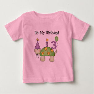 Turtle 3rd Birthday Tshirts and Gifts