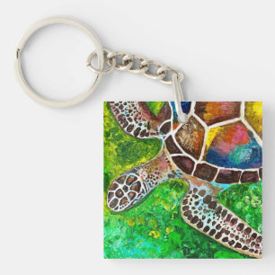 Turtle Acrylic Keychain