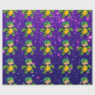 Turtle Adorable Cute Charming Themed Inspired  Wrapping Paper