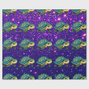 Turtle Adorable Cute Charming Themed Inspired  Wrapping Paper