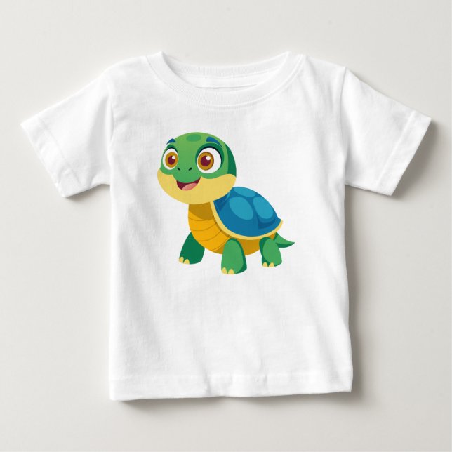 Turtle and shell pictures baby T-Shirt (Front)