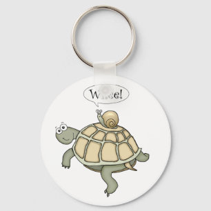 turtle and snail Whee! Key Ring