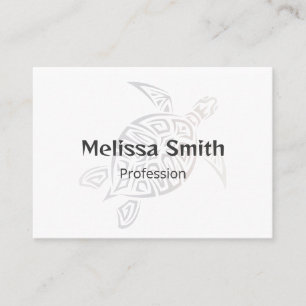 Turtle Animal Tribal Minimal Business Card