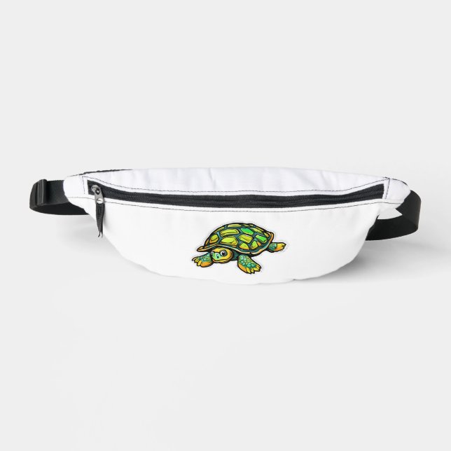 Turtle Animal Turtle Green Bum Bags (Front)
