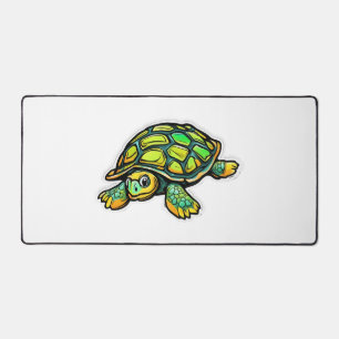 Turtle Animal Turtle Green Desk Mat