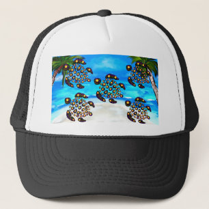 Turtle Art Trucker Hat