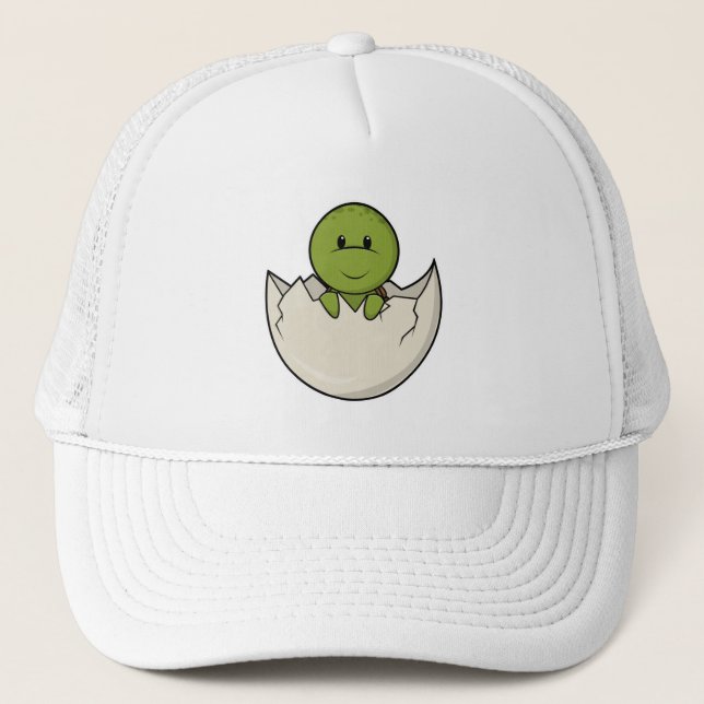 Turtle as Baby with Egg shell Trucker Hat (Front)