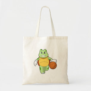 Turtle as Basketball player with Basketball.PNG Tote Bag