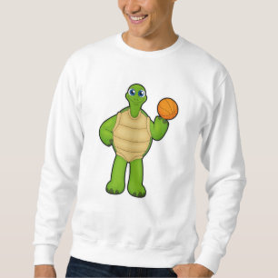 Turtle as Basketball player with Basketball Sweatshirt