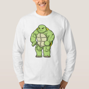 Turtle as Bodybuilder with Six pack T-Shirt