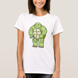Turtle as Bodybuilder with Six pack T-Shirt