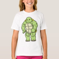 Turtle as Bodybuilder with Six pack