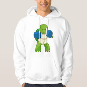 Turtle as Boxer with Boxing gloves Hoodie