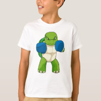 Turtle as Boxer with Boxing gloves