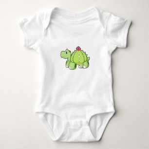 Turtle as Cactus Baby Bodysuit