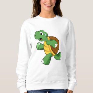 Turtle as Jogger at Running Sweatshirt