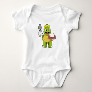 Turtle as Mason with Stone Baby Bodysuit