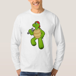 Turtle as Mechanic with Wrench & Cap T-Shirt