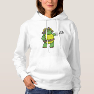 Turtle as Pirate with Hooked hand & Eye patch Hoodie