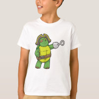 Turtle as Pirate with Hooked hand & Eye patch