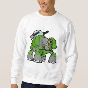 Turtle as Robot with Cannons Sweatshirt