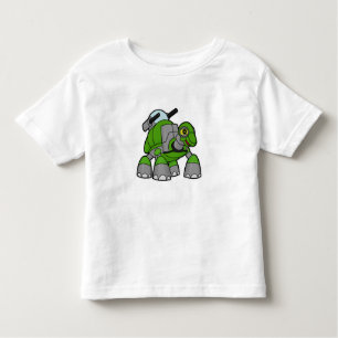 Turtle as Robot with Cannons Toddler T-Shirt