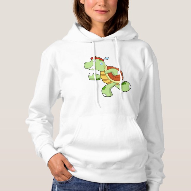 Turtle as Runner Hoodie (Front)