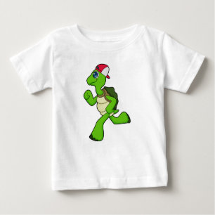 Turtle as Runner with Cap Baby T-Shirt