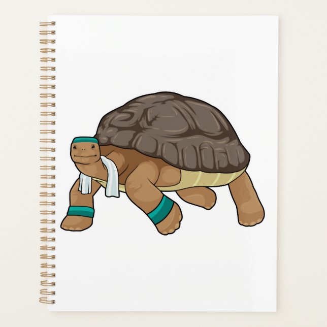 Turtle As Runner With Towel Planner (Front)