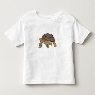 Turtle as Runner with Towel Toddler T-Shirt