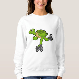 Turtle as Skater with Roller skates Sweatshirt