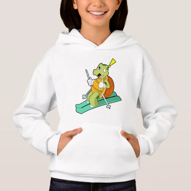 Turtle as Skier with Ski (Front)