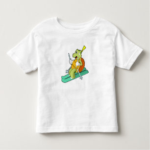Turtle as Skier with Ski Toddler T-Shirt