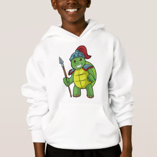 Turtle as Warrior with Spear & Helmet