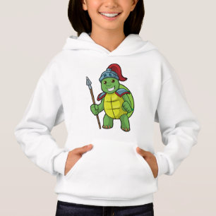 Turtle as Warrior with Spear & Helmet