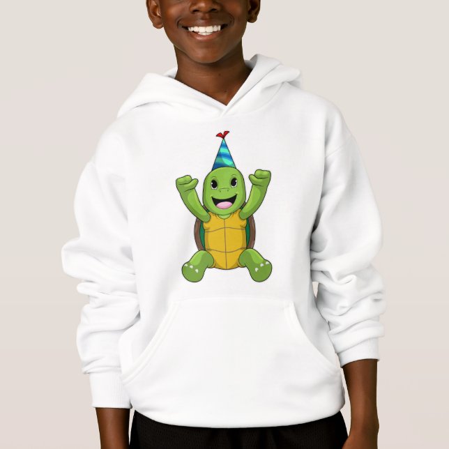 Turtle at Birthday with Party hat (Front)