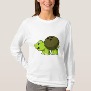 Turtle at Bowling with Bowling ball T-Shirt