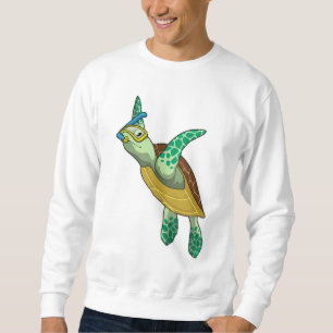 Turtle at Diving with Snorkel Sweatshirt