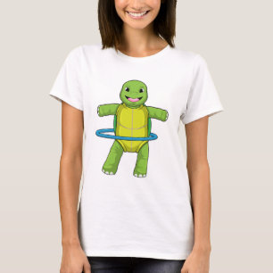 Turtle at Fitness with Fitness tires T-Shirt
