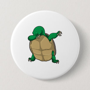 Turtle at Hip Hop Dance Dab 7.5 Cm Round Badge