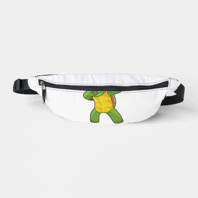 Turtle At Hip Hop Dance Dab Bum Bags (Front)
