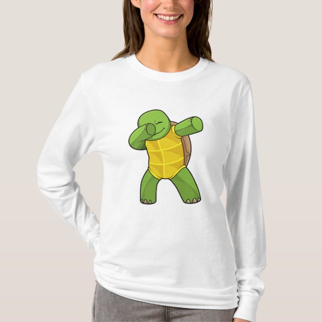 Turtle at Hip Hop Dance Dab T-Shirt (Front)