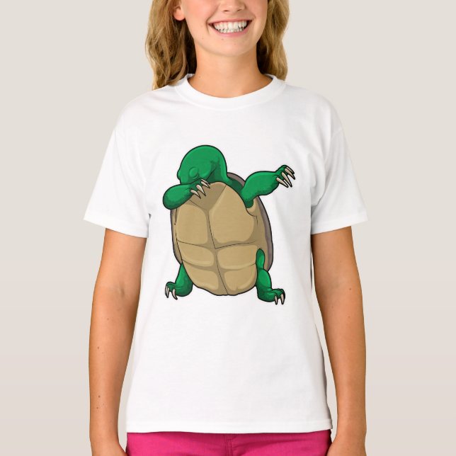 Turtle at Hip Hop Dance Dab T-Shirt (Front)